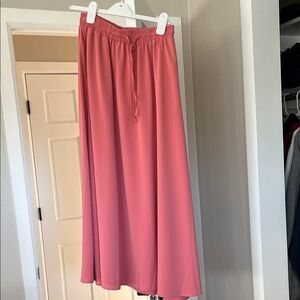 Chic Coral Maxi Skirt for Women